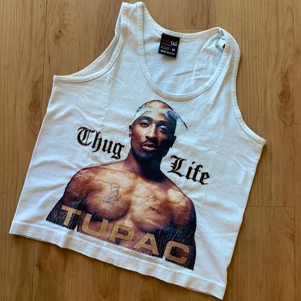 Tupac Cropped Tank